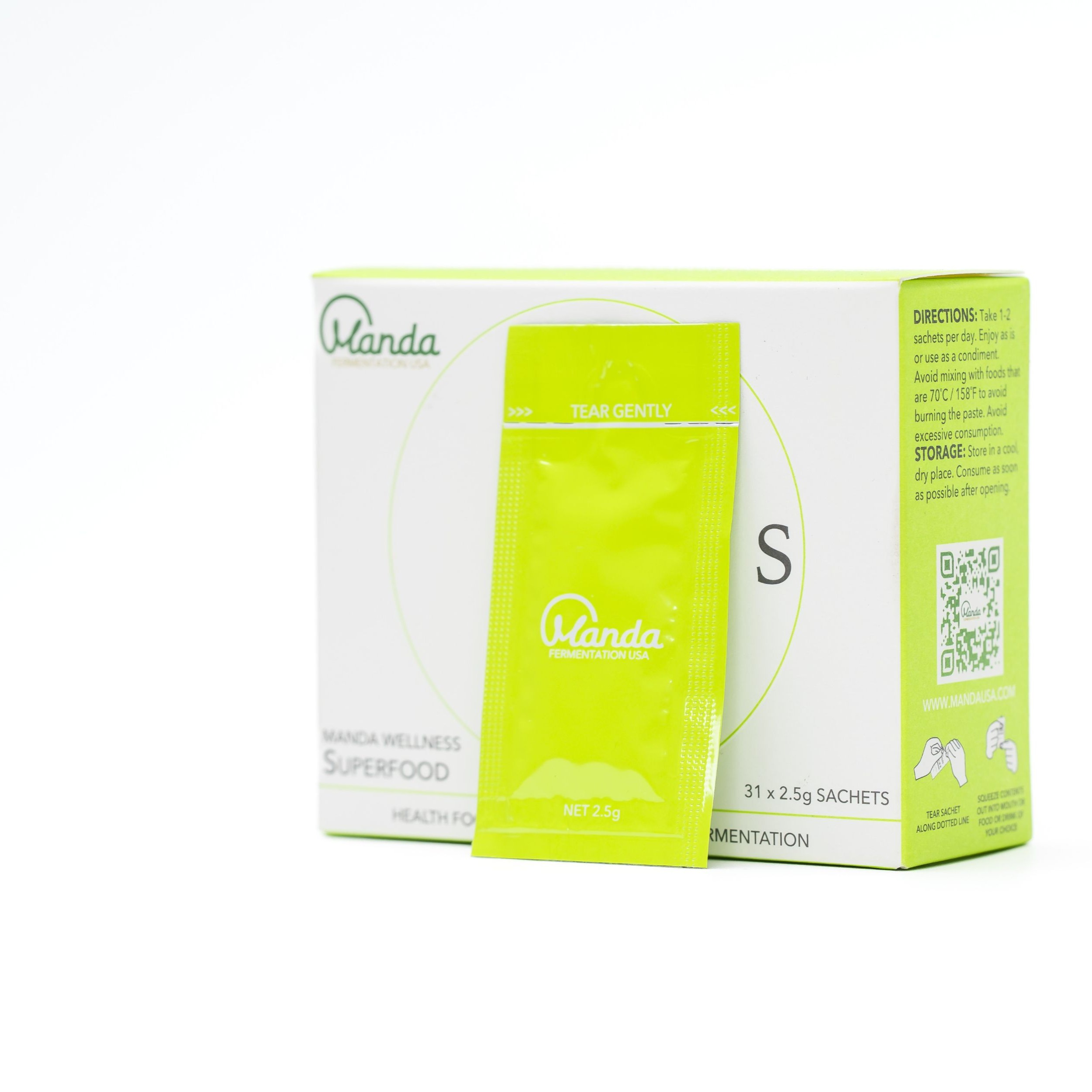 Manda Superfood 31‑Pack – Daily Fermented Wellness Sachets